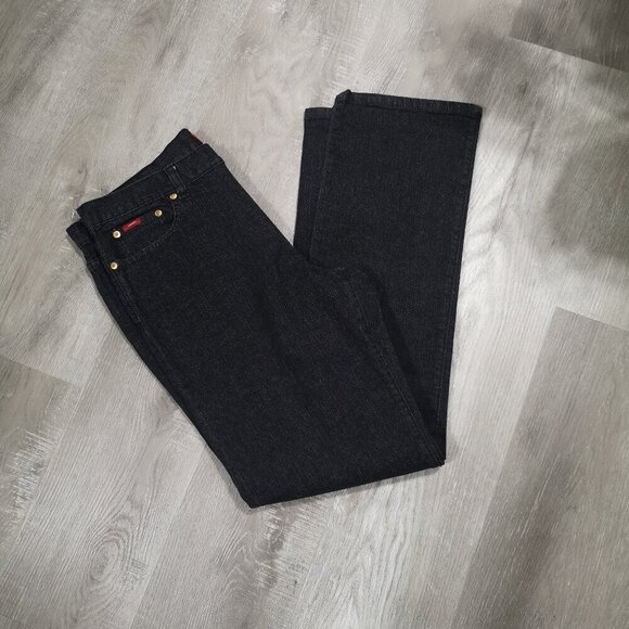 Chaps Denim Ladies Size 10 Straight Leg Black Jeans - Picture 8 of 12